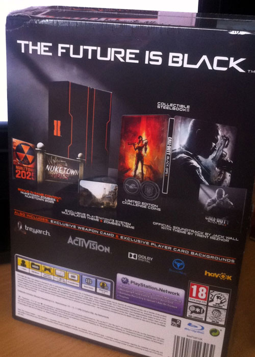 Black Ops 2 PS3 Hardened Edition Back